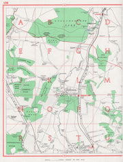 KENT. Shoreham Otford. Badger's Mount Well Hill. Pre-M25 1964 old vintage map