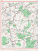 SURREY. Ripley West Clandon Burntcommon Send Marsh. Pre-A3 1964 old map