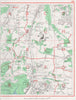 SURREY.Chipstead Old Coulsdon Chaldon Merstham Warwick Wold.Pre-M25/M23 1964 map