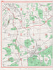 SURREY. Westerham Tatsfield Pimlico Horns Green Moorhouse Bank. Pre-M25 1964 map