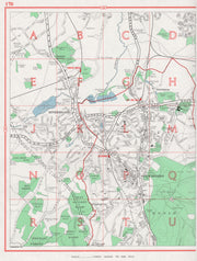 SEVENOAKS. Riverhead Greatness Kippington Longford Dunton Green. KENT 1964 map
