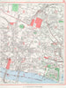 CITY OF LONDON. Moorgate Broad St Liverpool St Cannon St Monument 1964 old map