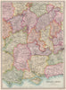 SOUTHERN & CENTRAL ENGLAND. South Coast Home Counties Midlands 1890 old map