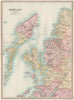 WESTERN ISLES/SCOTLAND WEST. Harris Lewis Uist Skye. Oban. BARTHOLOMEW 1890 map