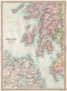 ARGYLL & ANTRIM. Scotland SW. Islay Jura Arran Bute Kintyre Colonsay 1890 map