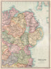IRELAND NORTH EAST. Ulster Dublin Meath Louth Cavan &c. BARTHOLOMEW 1890 map