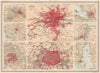 EUROPEAN CITIES.London Paris Berlin Rome Vienna St.Petersburg Istanbul 1890 map