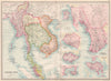 INDOCHINA/BRITISH PORTS.Penang Malacca Singapore Aden Hong Kong.Kachin 1890 map