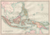 INDIES. Dutch East Indies Philippines New Guinea Bismarck Archipelago 1890 map
