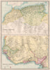 NORTH & WEST AFRICA. Gold Coast (Ghana) Slave Coast. Tribal names 1890 map