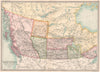 CANADA WESTERN PROVINCES. British Columbia Athabasca Alberta SK 1890 old map