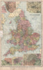 ENGLAND & WALES. Liverpool Manchester Bristol Birmingham London. BACON 1896 map