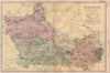 BERKSHIRE. Showing Parliamentary divisions, boroughs & parks. BACON 1896 map