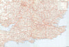 CAMBRIDGESHIRE.Showing Parliamentary divisions,boroughs & parks.BACON 1896 map