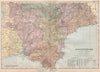 DEVONSHIRE (SOUTH) . Parliamentary divisions. Parks. Devon. BACON 1896 old map