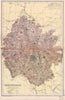 HEREFORDSHIRE. Showing Parliamentary divisions, boroughs & parks. BACON 1896 map