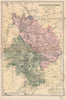 HUNTINGDONSHIRE.Showing Parliamentary divisions,boroughs & parks.BACON 1896 map