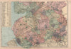 LANCASHIRE (SOUTH) . Showing Parliamentary divisions & parks. BACON 1896 map