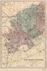 NORTHAMPTONSHIRE (SOUTH) . Constituencies, boroughs & parks. BACON 1896 map