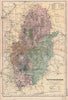 NOTTINGHAMSHIRE.Showing Parliamentary divisions,boroughs & parks.BACON 1896 map