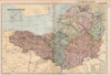 SOMERSETSHIRE. Showing Parliamentary divisions, boroughs & parks. BACON 1896 map