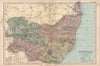 SUFFOLK. Showing Parliamentary divisions, boroughs & parks. BACON 1896 old map