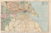 HUMBER ESTUARY.Yorkshire South East.Shows Parliamentary divisions.BACON 1896 map