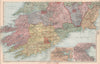 SOUTHERN IRELAND. Cork Dublin. Parliamentary divisions boroughs. BACON 1896 map