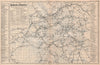 LONDON UNDERGOUND/OVERGROUND. Railway map of London & Suburbs. Tube. BACON 1896