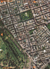 MAYFAIR W1. Grosvenor Square US Embassy Park Lane 2000 old vintage map chart