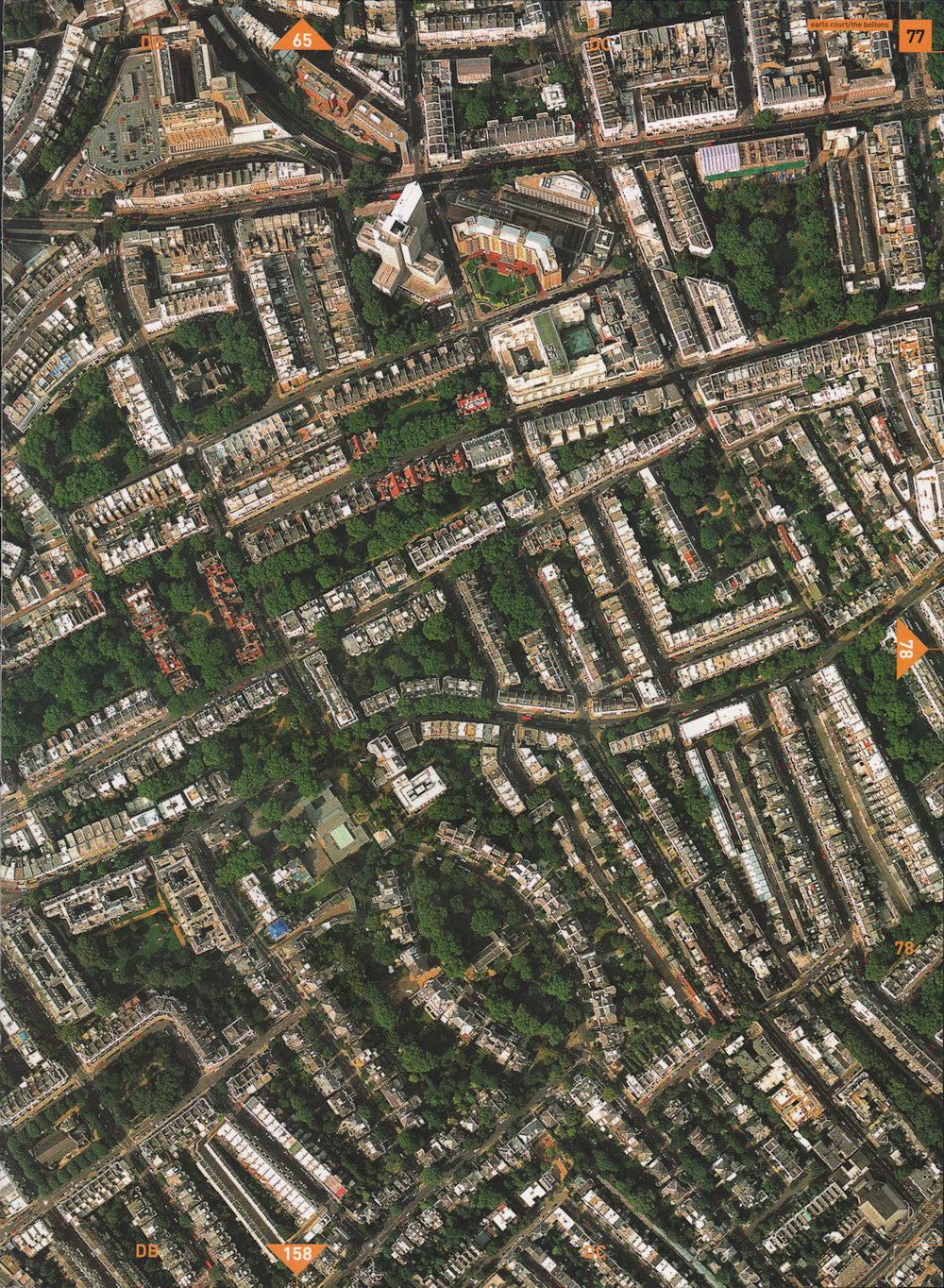 SOUTH KENSINGTON SW10 SW5 SW7. Earls Court The Boltons Brompton Rd 2000 map