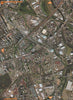 BROMLEY-BY-BOW E3 E15. river Lea Bow Rd Stratford Olympic stadium site 2000 map