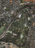 KEW GARDENS TW8 TW9.Kew Bridge Brentford Surrey Golf Course North Sheen 2000 map