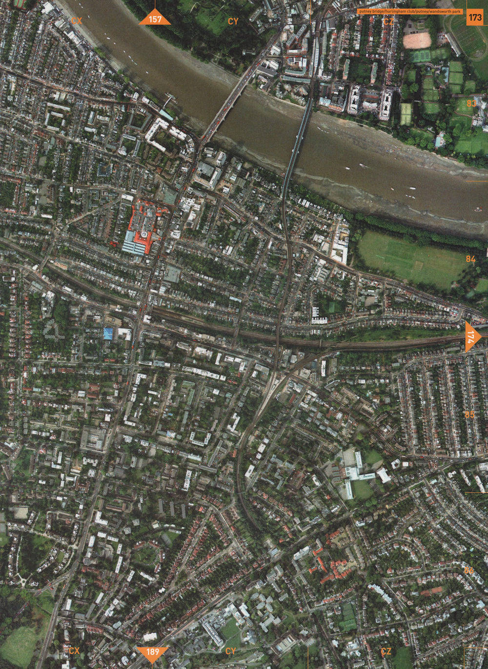 Sw6 Map PUTNEY SW15 SW6. Putney Bridge Hurlingham Club Wandsworth Park 2000 old ...