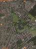 EAST DULWICH SE22 SE15. Peckham Rye Common and Park Nunhead Cemetery 2000 map