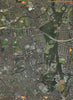 WALTHAMSTOW E17 E4 E18 E11.Hill End Epping Forest Woodford Whipps Cross 2000 map