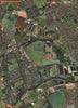 SUNBURY. Feltham Hill Hanworth Kempton Park Racecourse 2000 old vintage map