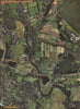 CHERTSEY.Queen Mary Reservoir Laleham Shepperton Studios Golf Course M3 2000 map