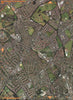 NORTH CHEAM. Morden Park Cemetery Rosehill Collingwood Park Sutton 2000 map