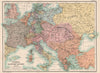 EARLY 19TH CENTURY EUROPE. Central and Eastern Europe 1814-1863 1902 old map