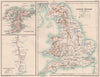 ROMAN BRITAIN. Roads towns forts villas. Ptolemy's map. Hadrian's Wall 1902