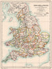ENGLAND & WALES 1832. Parliamentary representation on Reform Act Bill 1902 map