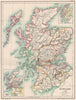SCOTLAND IN 1300. inset in the 11th Century & Early Scotland 1902 old map