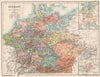 GERMANY 1648. Peace Westphalia. Circles. Saxony its divisions 1902 old map
