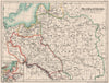 POLAND LITHUANIA 1569. union Lublin. 15C provinces Gnesna Riga Lviv 1902 map