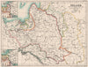 POLAND 1569. on Union of Lublin. Inset after 2nd & 3rd partition 1793-5 1902 map