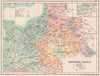 NORTHERN FRANCE 1066. Normandy &c. Non-Feudal divisions 1902 old antique map