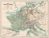 NAPOLEONIC EMPIRE. The French Empire in 1810. Europe 1902 old antique map