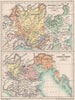 NORTHERN ITALY. Visconti's possessions 14C; Republic of Venice 15C 1902 map