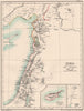SYRIA 1096-1291. during the Crusades. 12C 13C. Inset. Kingdom of Cyprus 1902 map